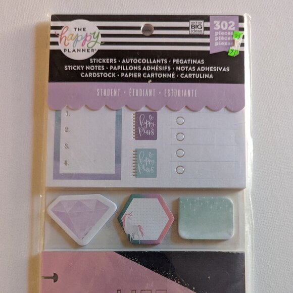 The Happy Planner Other - NWT Back to School Student 302 pc Happy Planner Pink Sticker Multi Pack Stickers